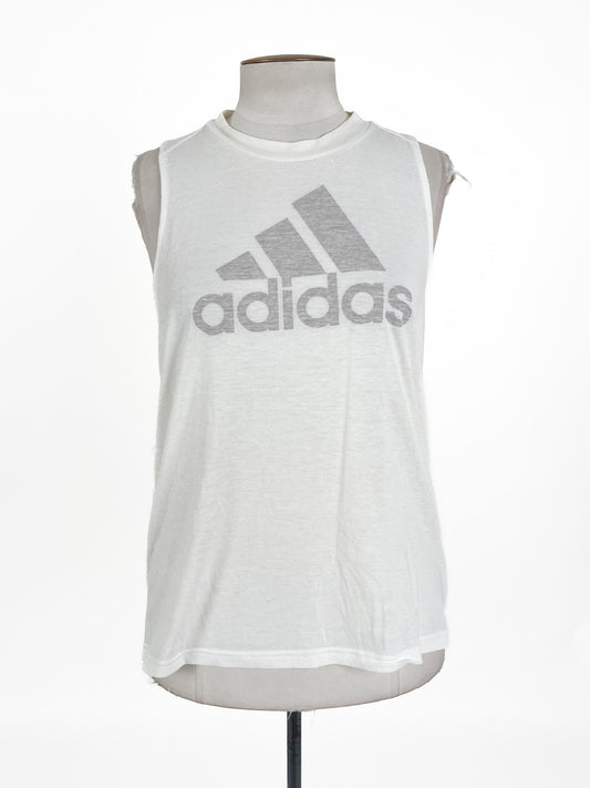 Adidas | White Casual Activewear Top | Size L