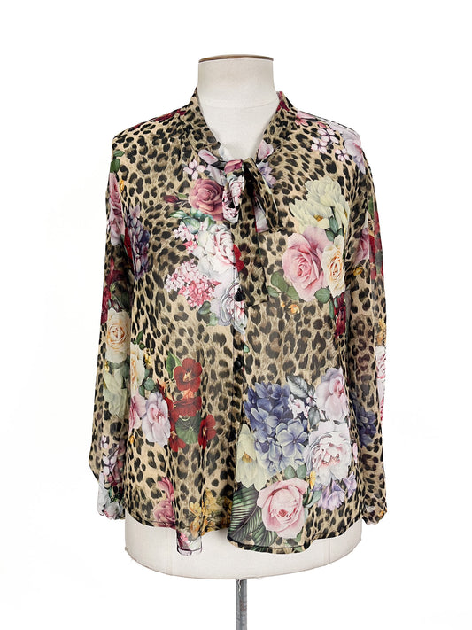 Ivyblu | Multicoloured Workwear Top | Size 10