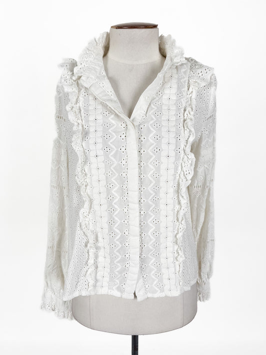 Zara | White Casual/Workwear Top | Size S