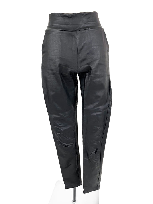 Mossman | Black Faux leather Skinny Pants | Size 8