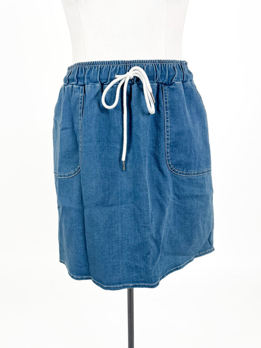 Stella Royal - Blue Mini Skirt (Size 16)