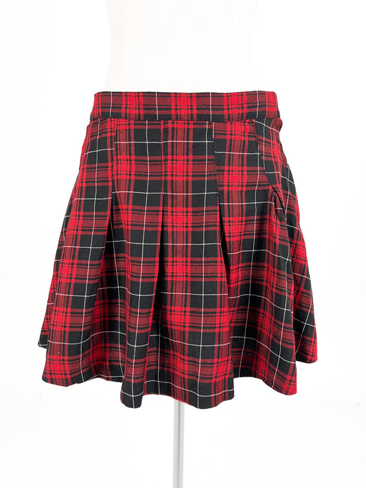 H&M | Red Casual Skirt | Size 8