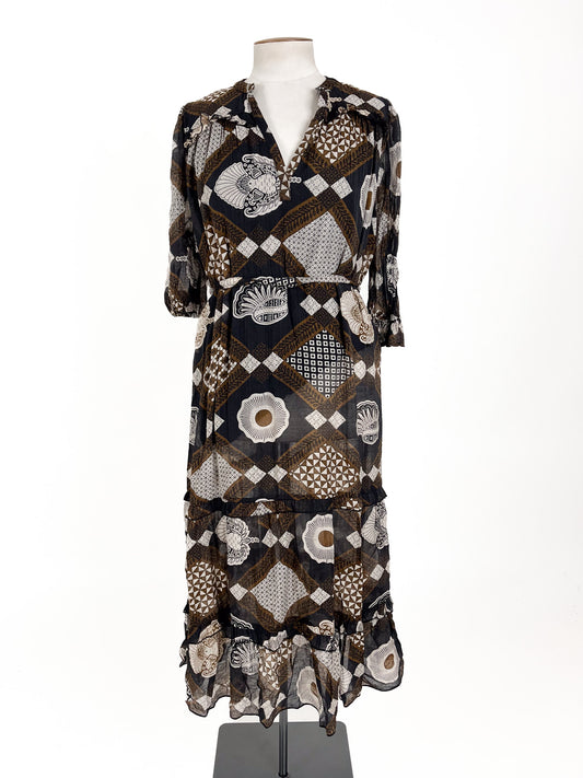 New U Collection | Brown Casual Dress | Size 16