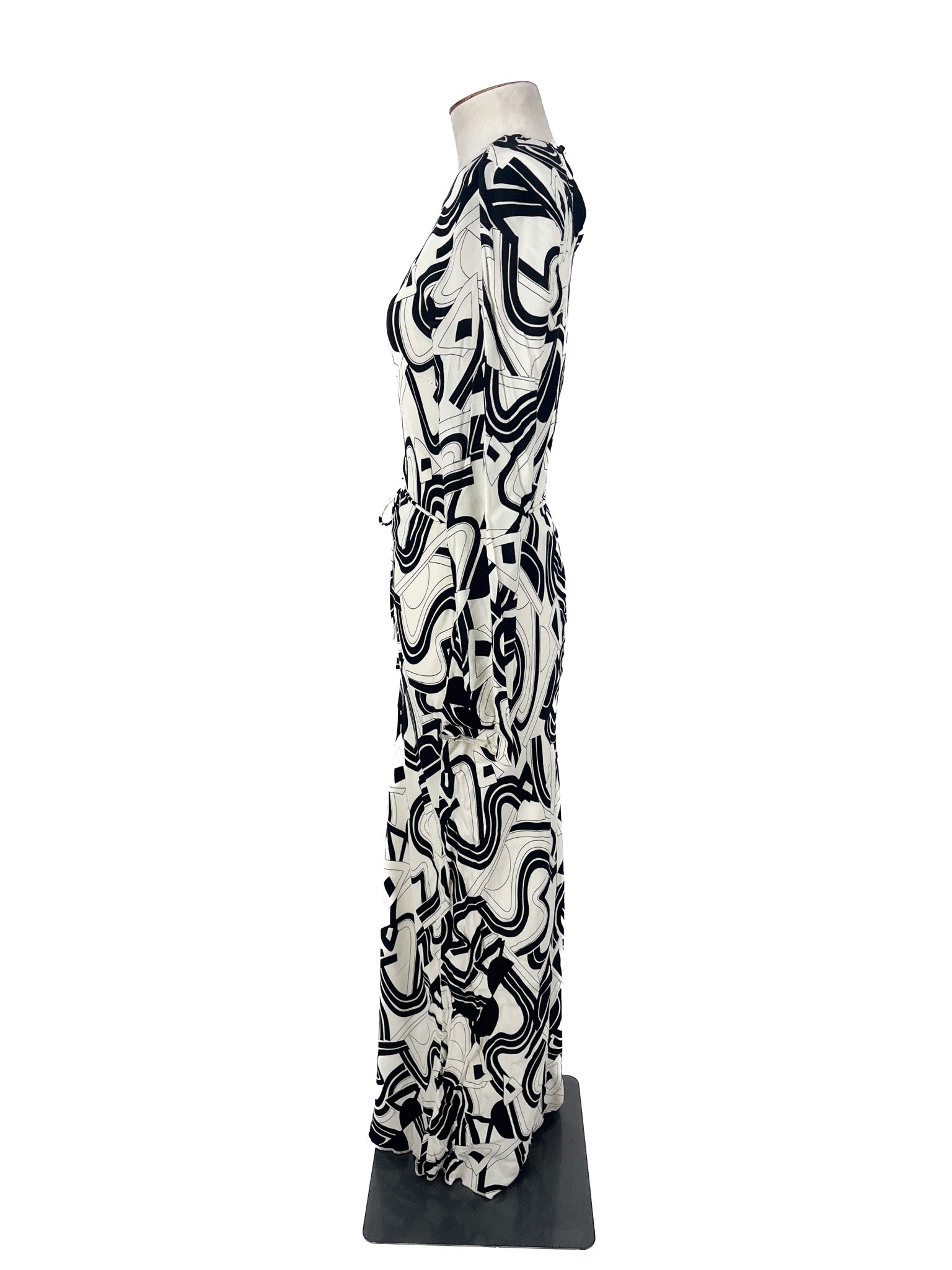 Dissh - Black & White Maxi Dress (Size 10)