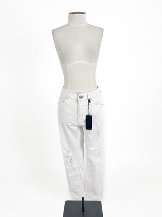 Decjuba | White Casual Jeans | Size 8