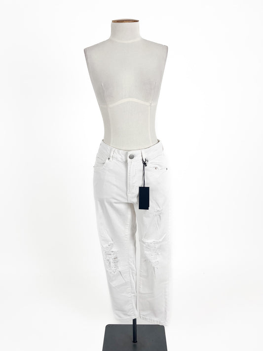 Decjuba | White Casual Jeans | Size 8