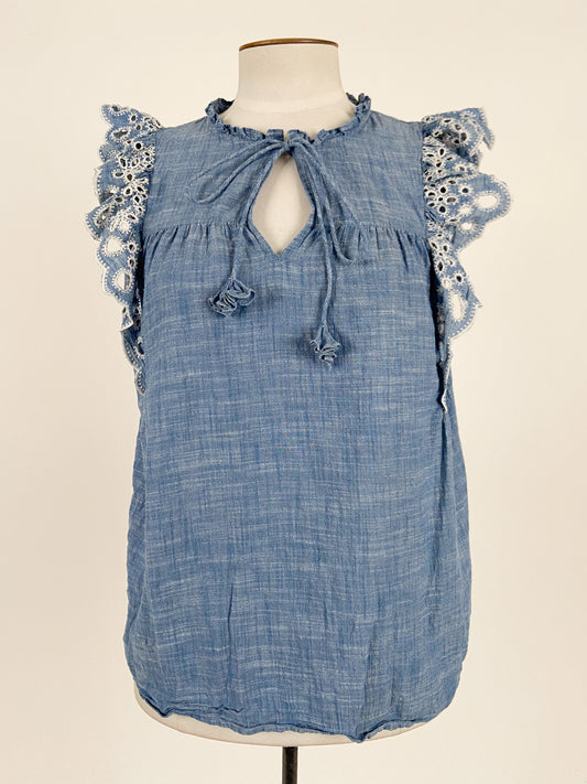 And/Or | Blue Casual/Workwear Top | Size M