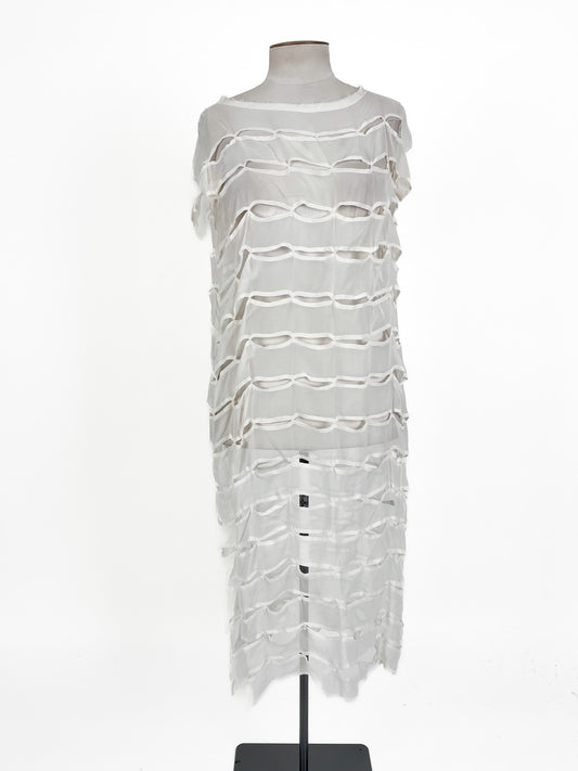 Taylor | White Casual/Cocktail Dress | Size 10