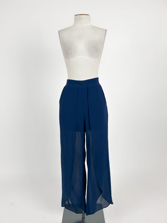 Pia | Navy High waisted Pants | Size XS