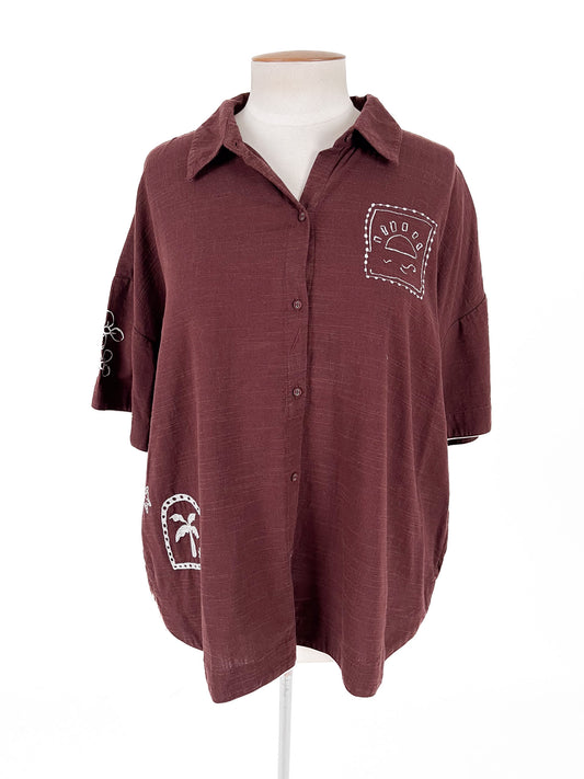Cotton On | Brown Casual Top | Size 16