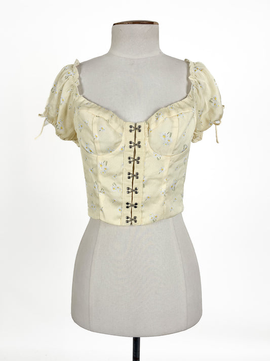 Princess Polly | Yellow Casual Top | Size 8
