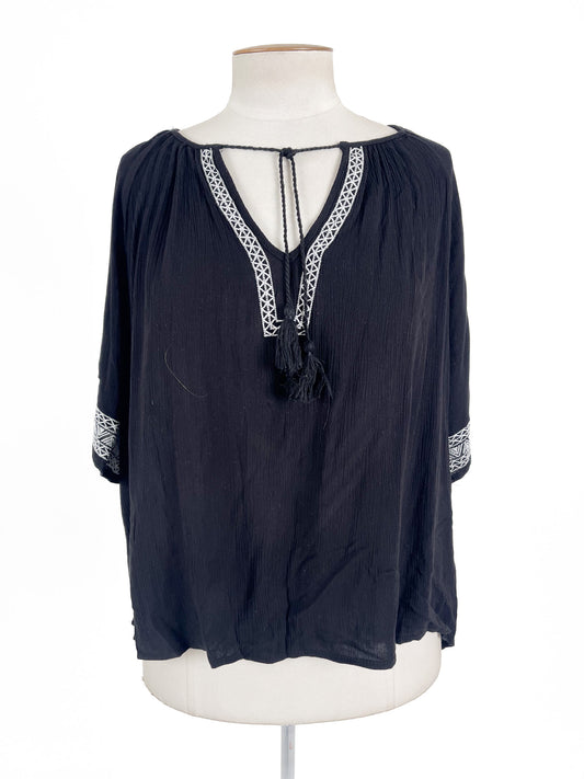 Anthem | Black Casual Top | Size 18