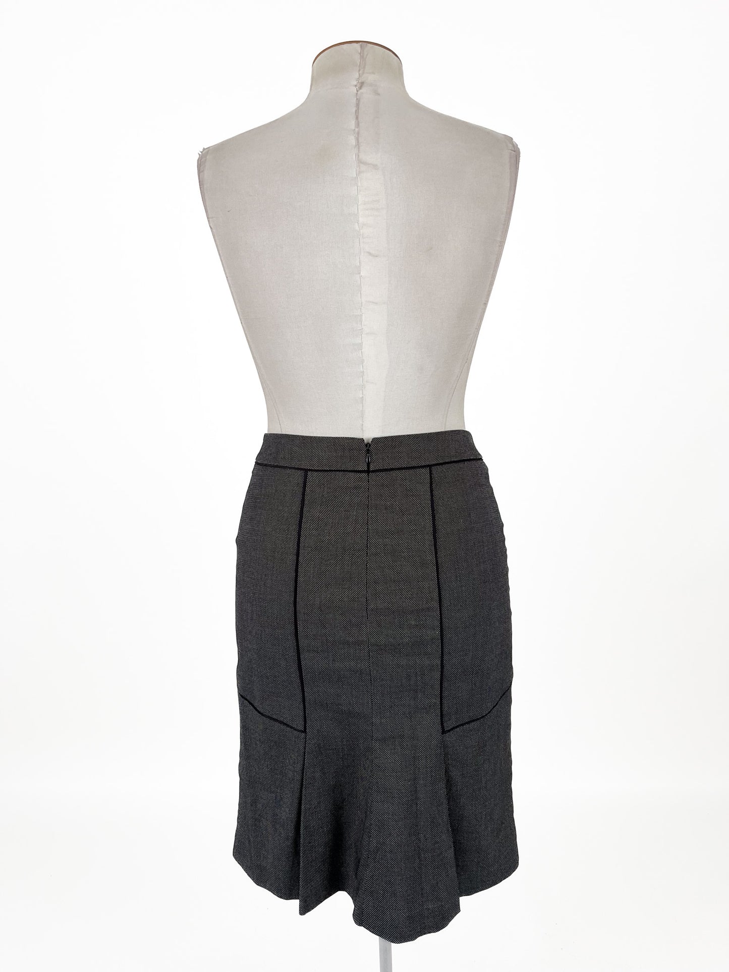 Jacqui.E | Grey Workwear Skirt | Size 10