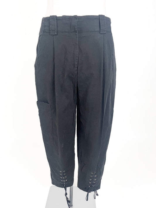 Veronika Maine | Black Cargo Pants | Size 12