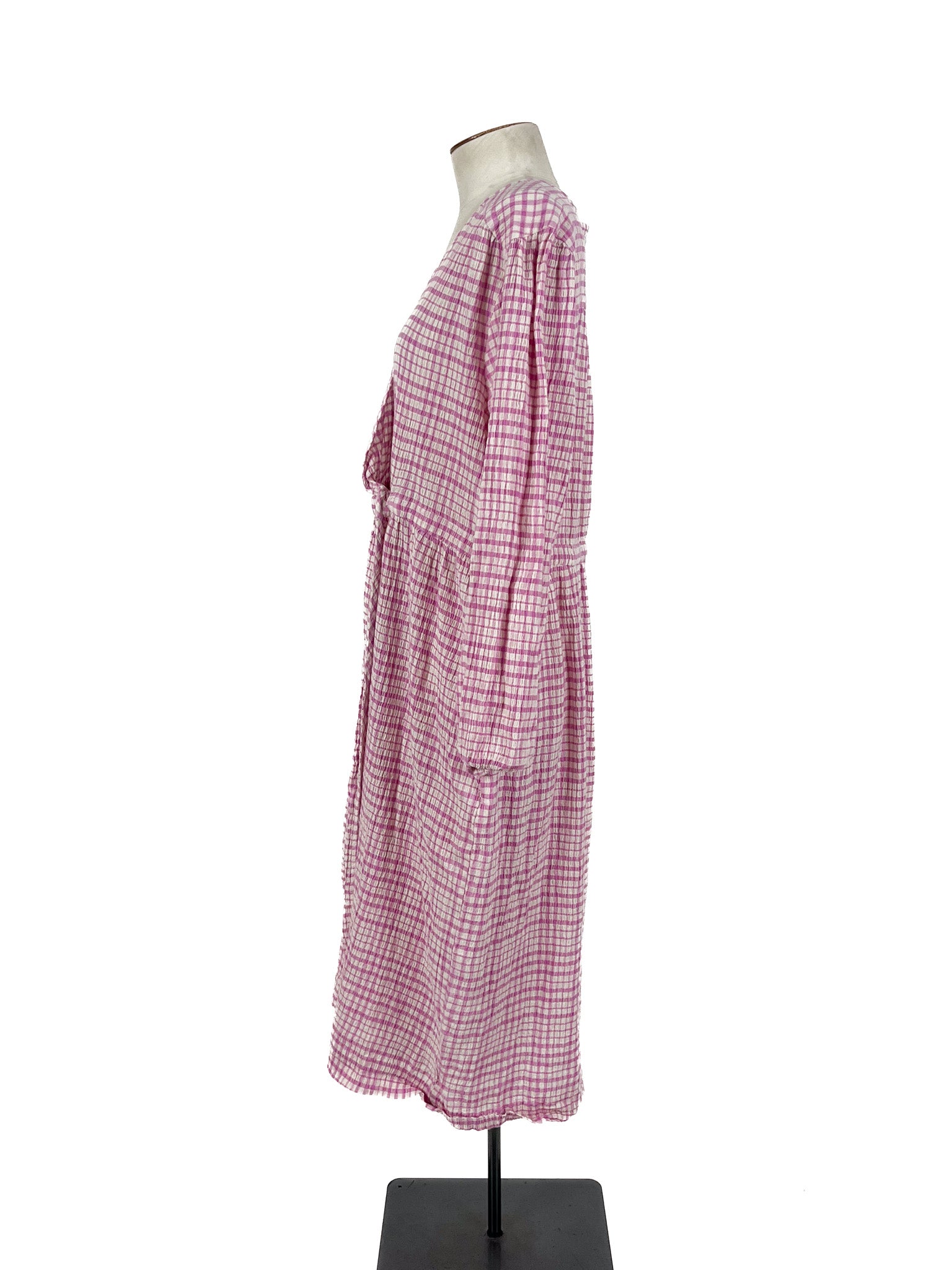 Foxwood - Pink & White Maxi Dress (Size 14)