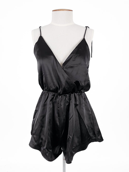 Polly | Black Cocktail Playsuit | Size 6