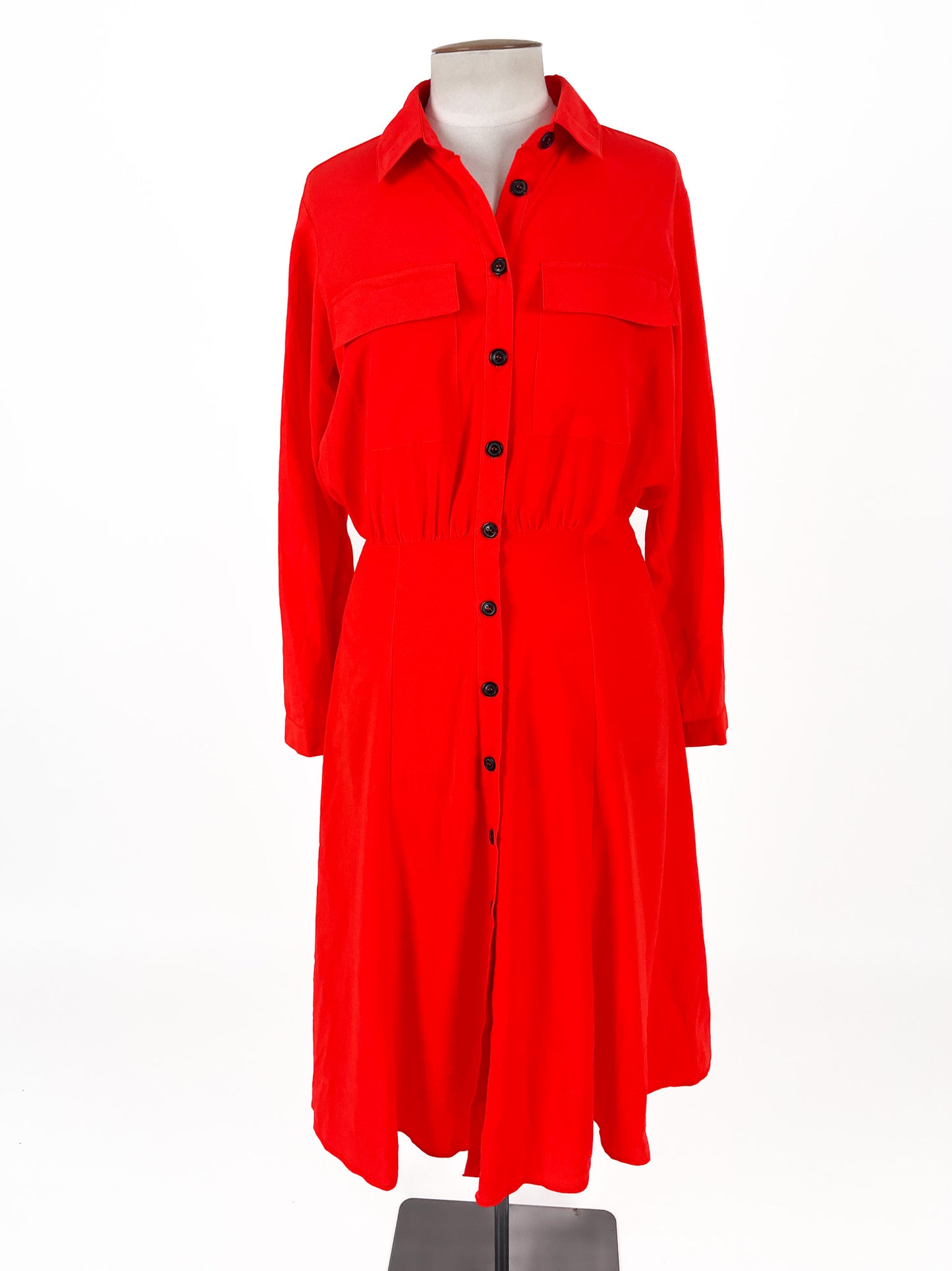 Warehouse | Orange Casual/Workwear Dress | Size 10