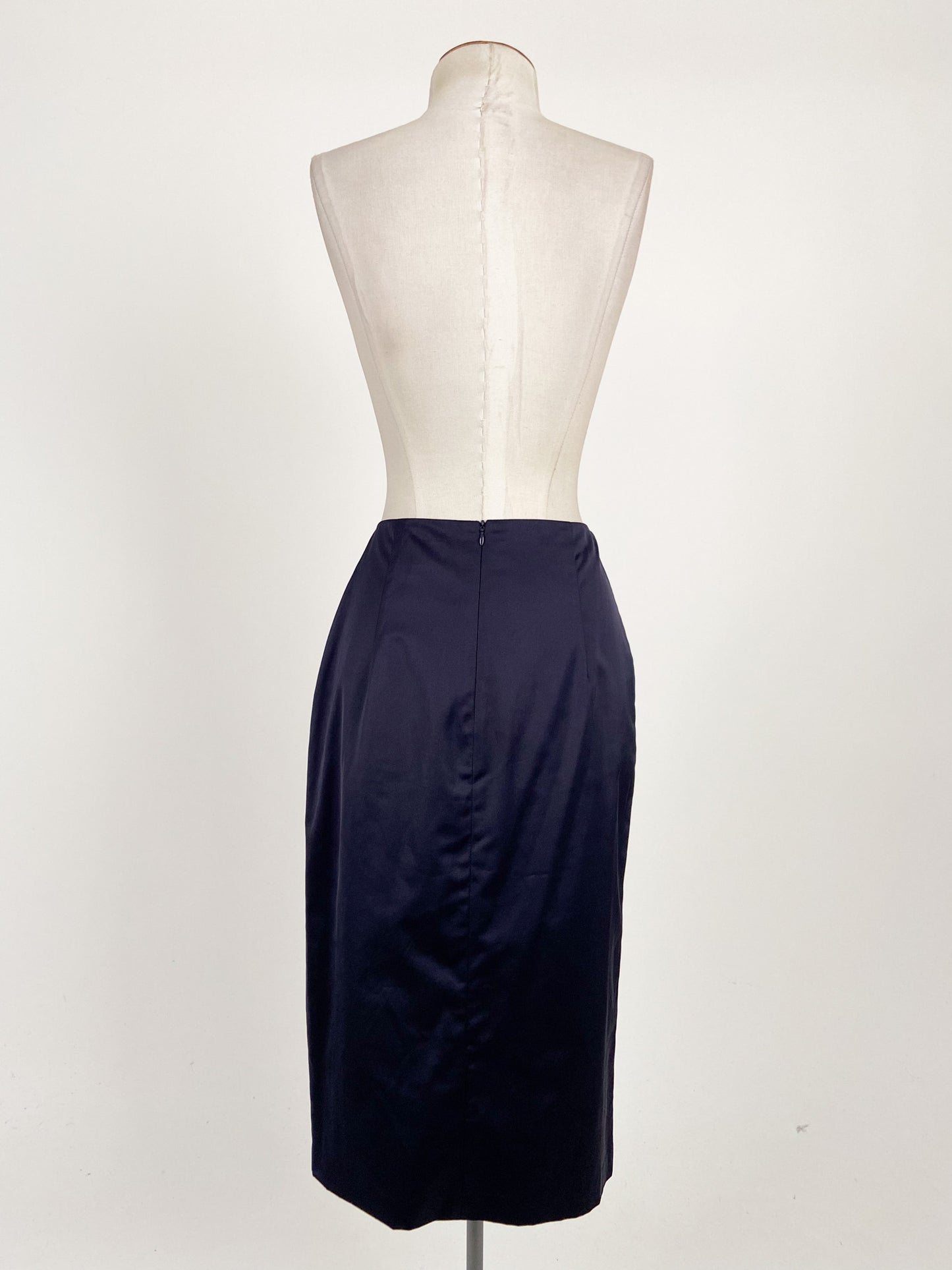 Veronika Maine | Navy Workwear Skirt | Size 8