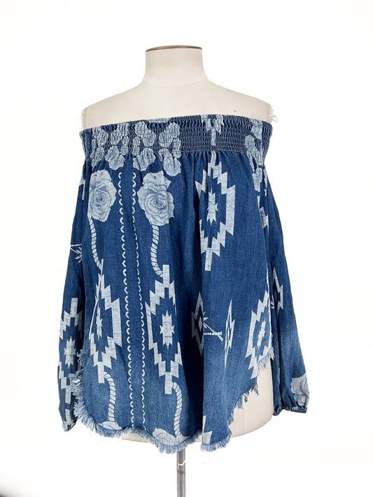 One Teaspoon | Blue Casual Top | Size XS