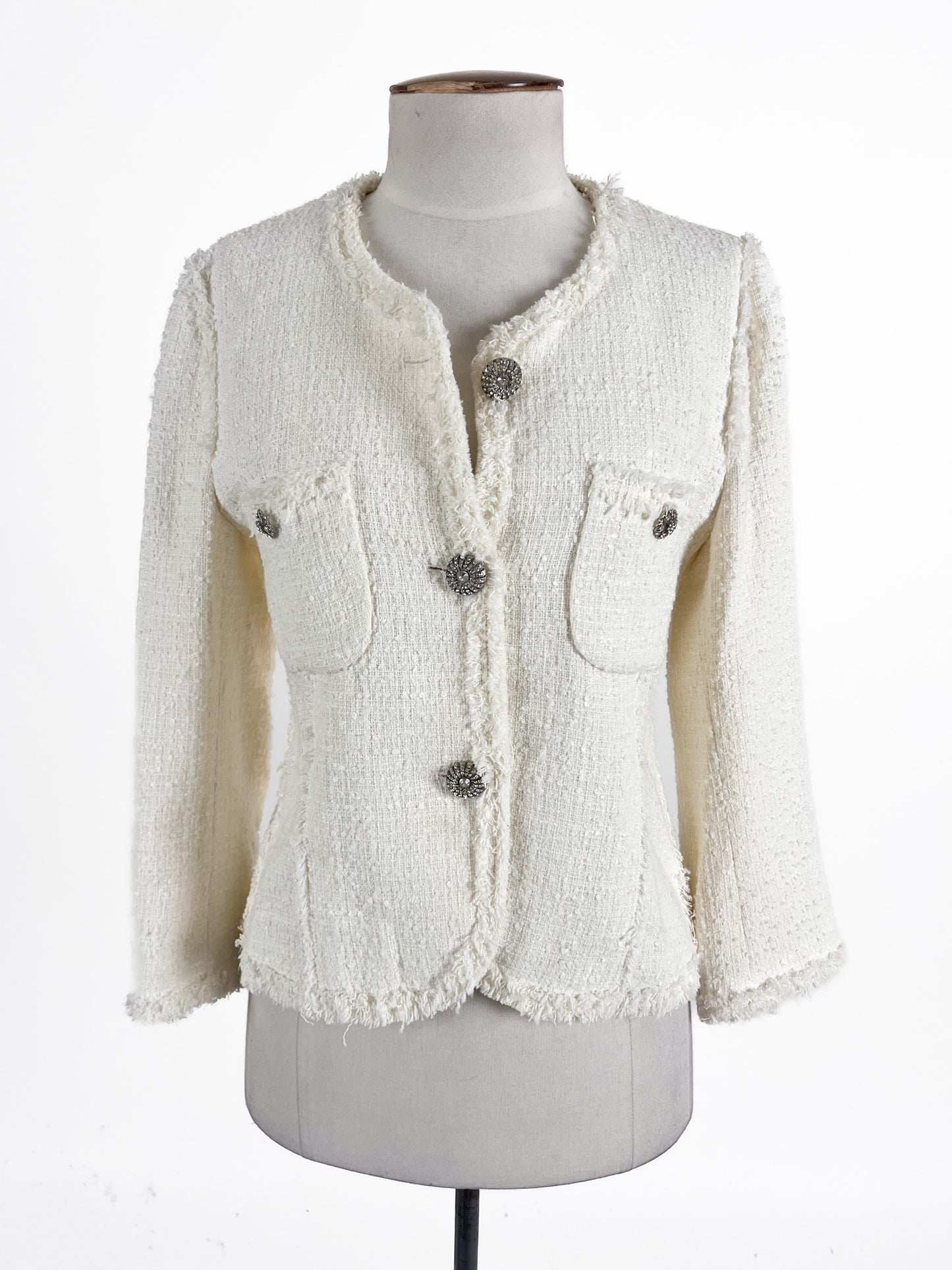 Zara | White Casual Jacket | Size S