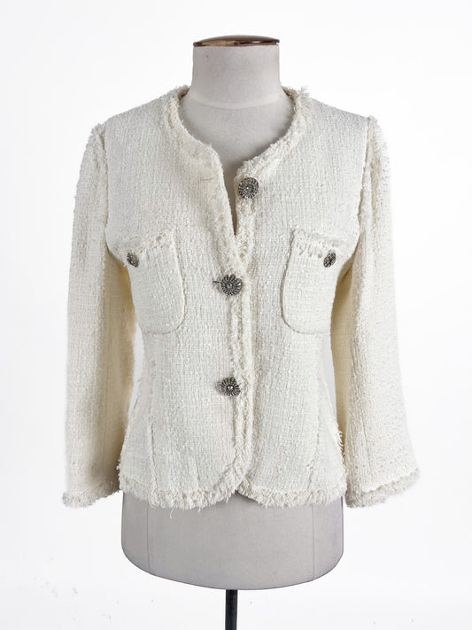 Zara | White Casual Jacket | Size S