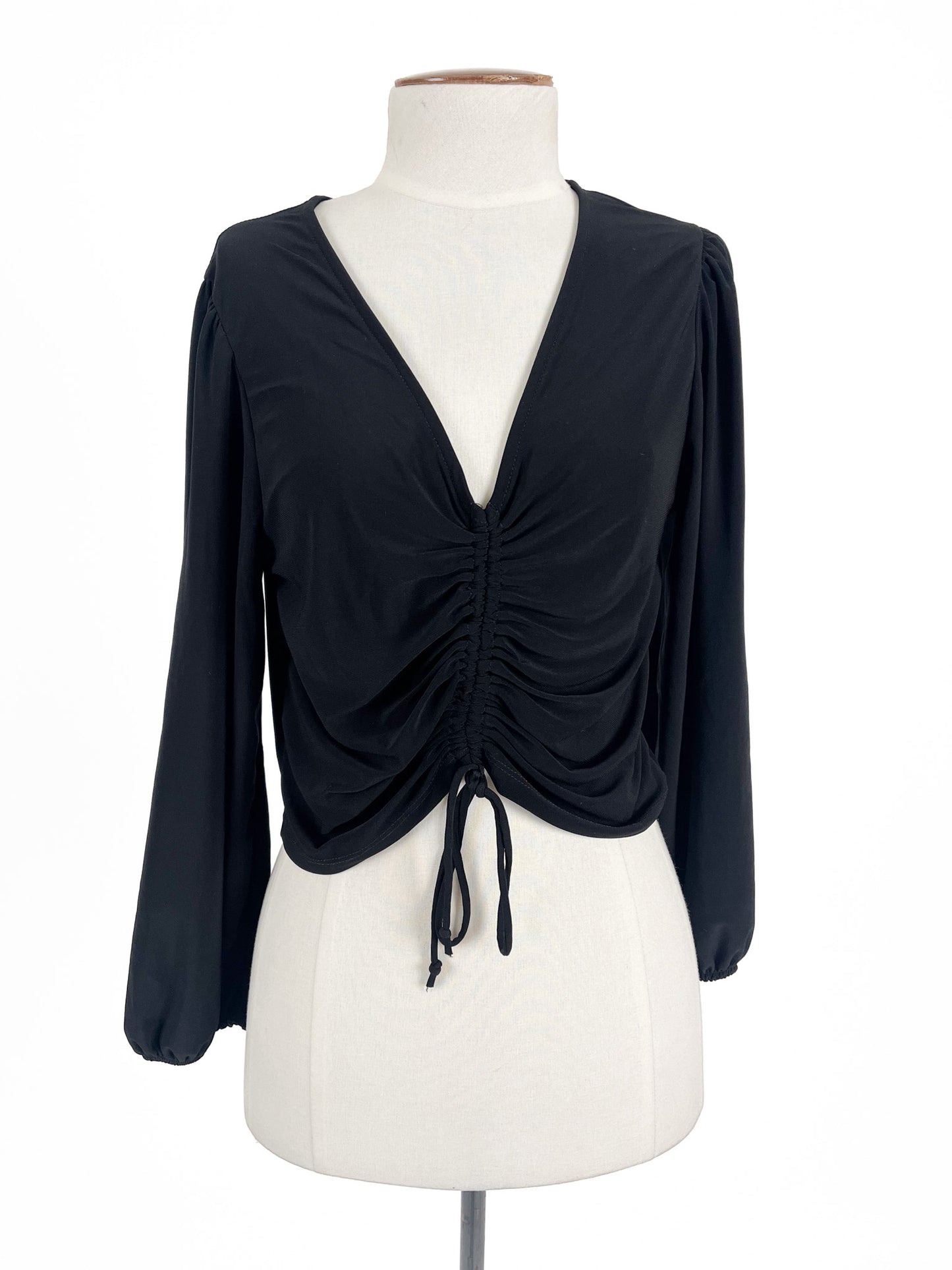 Mango | Black Casual/Cocktail Top | Size S