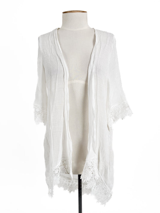 Mirrou | White Casual Cardigan | Size 10