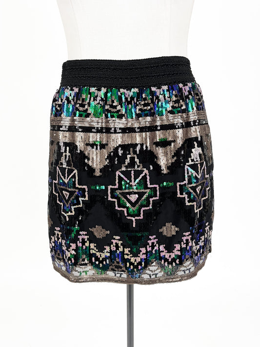 Augustine - Black Mini Skirt (Size L)