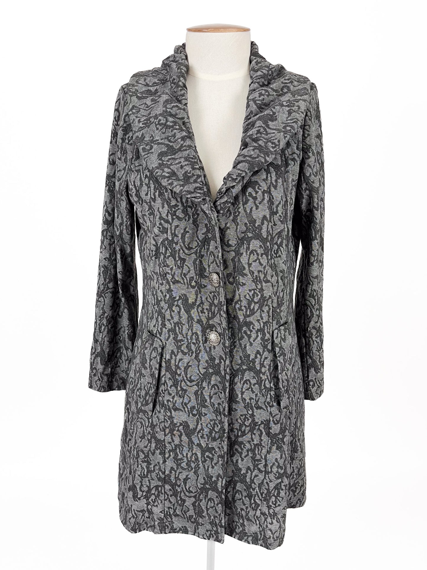 Merric | Grey Casual Coat | Size 8