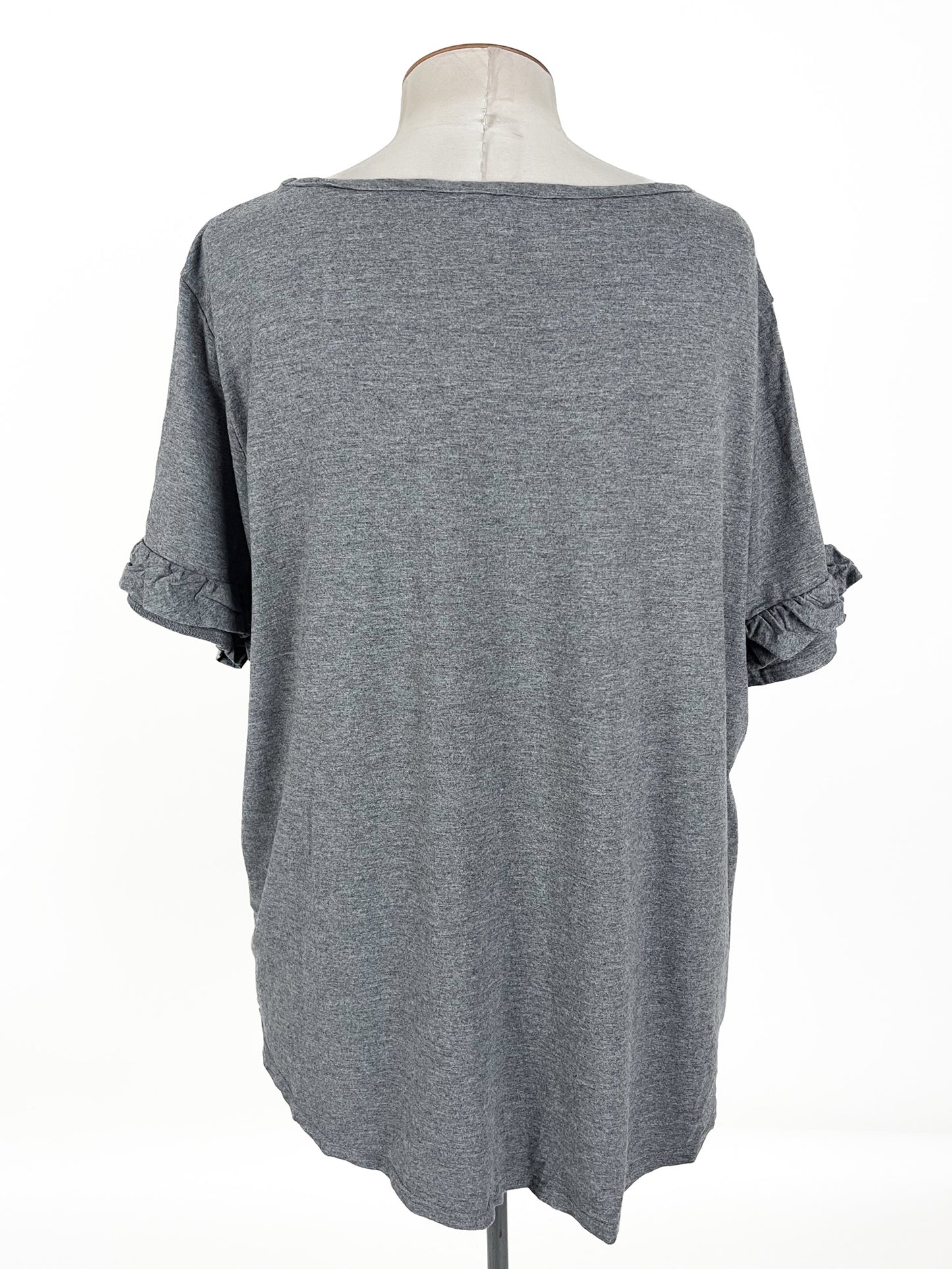 Ruby + Rain - Grey Top (Size 20)