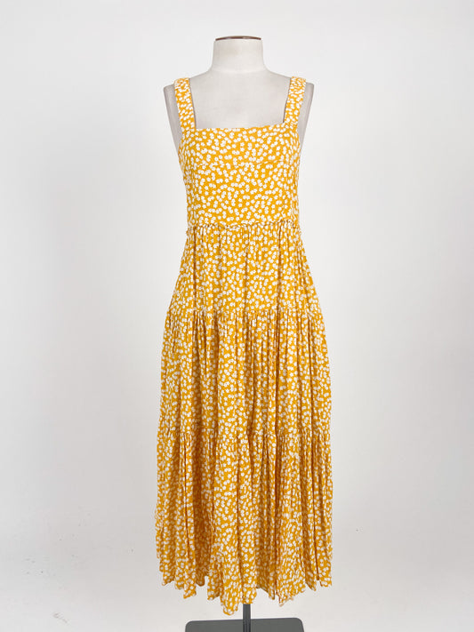 Silver Wishes | Yellow Casual Dress | Size 10