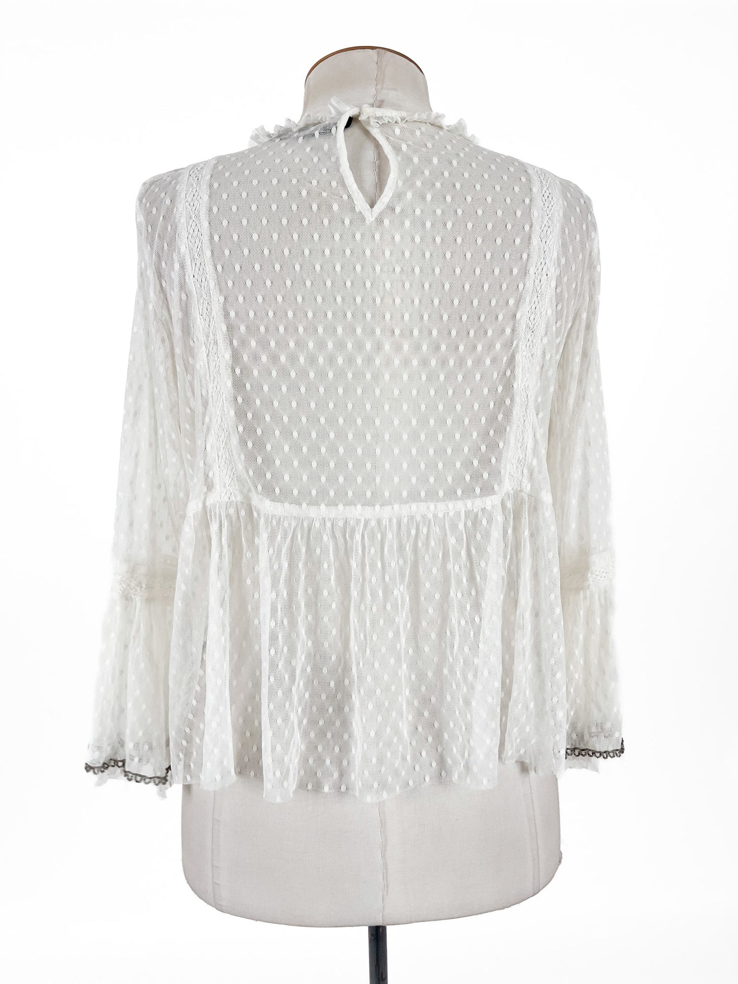 Zara | White Casual/Workwear Top | Size L