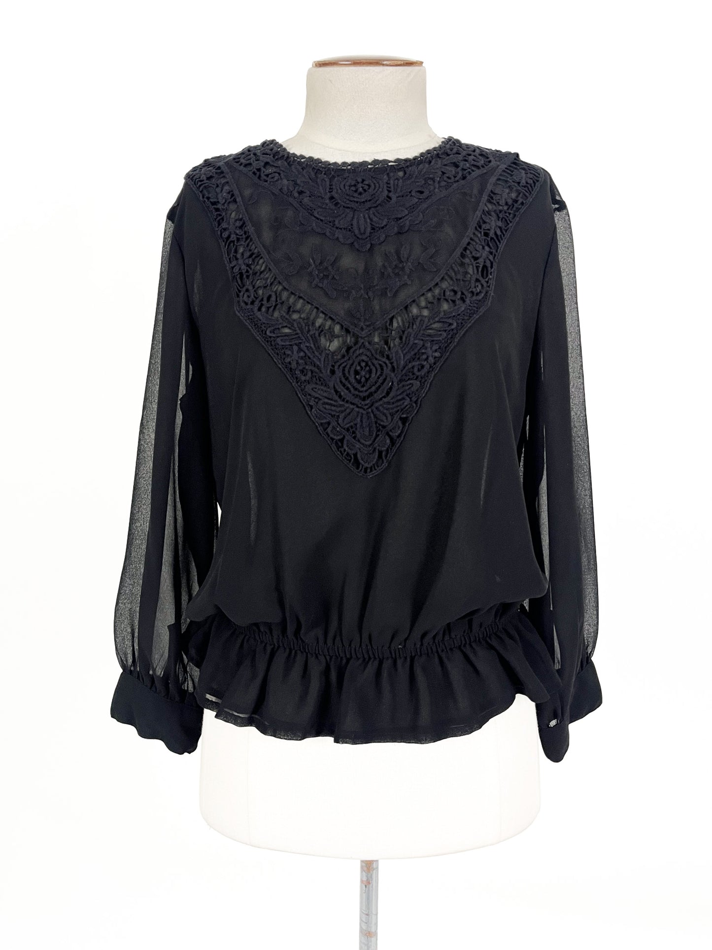 Zara | Black Workwear Top | Size M
