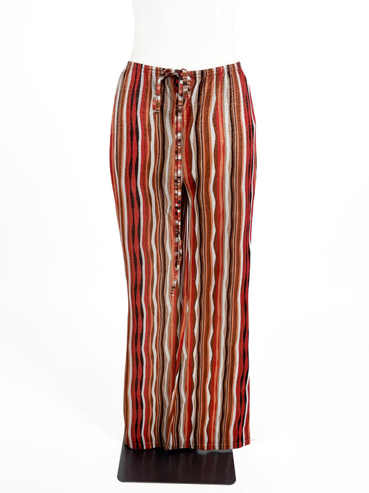 Princess Polly | Multicoloured Flare Pants | Size 8
