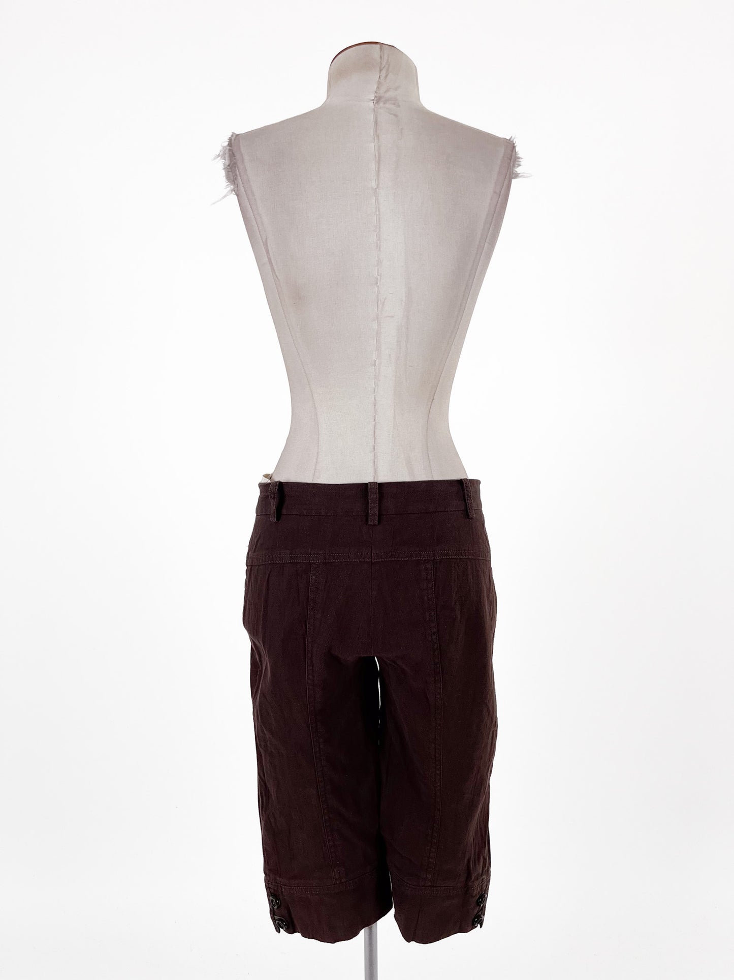 Cagliari Exchange | Brown Cropped Straight fit Pants | Size M