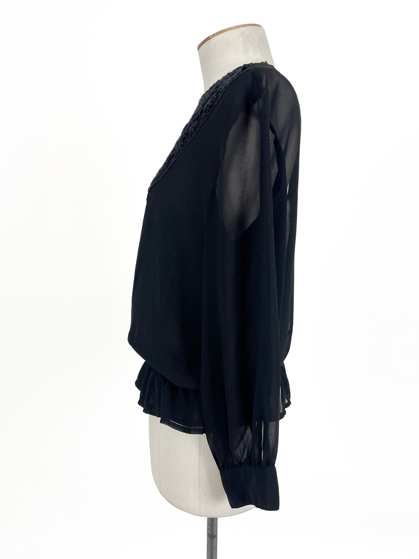 Zara | Black Workwear Top | Size M