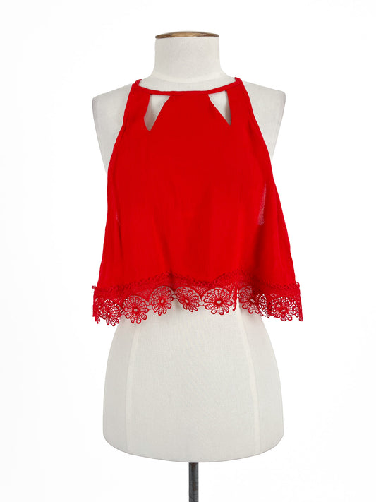 Paper Scissors | Red Casual Top | Size 10