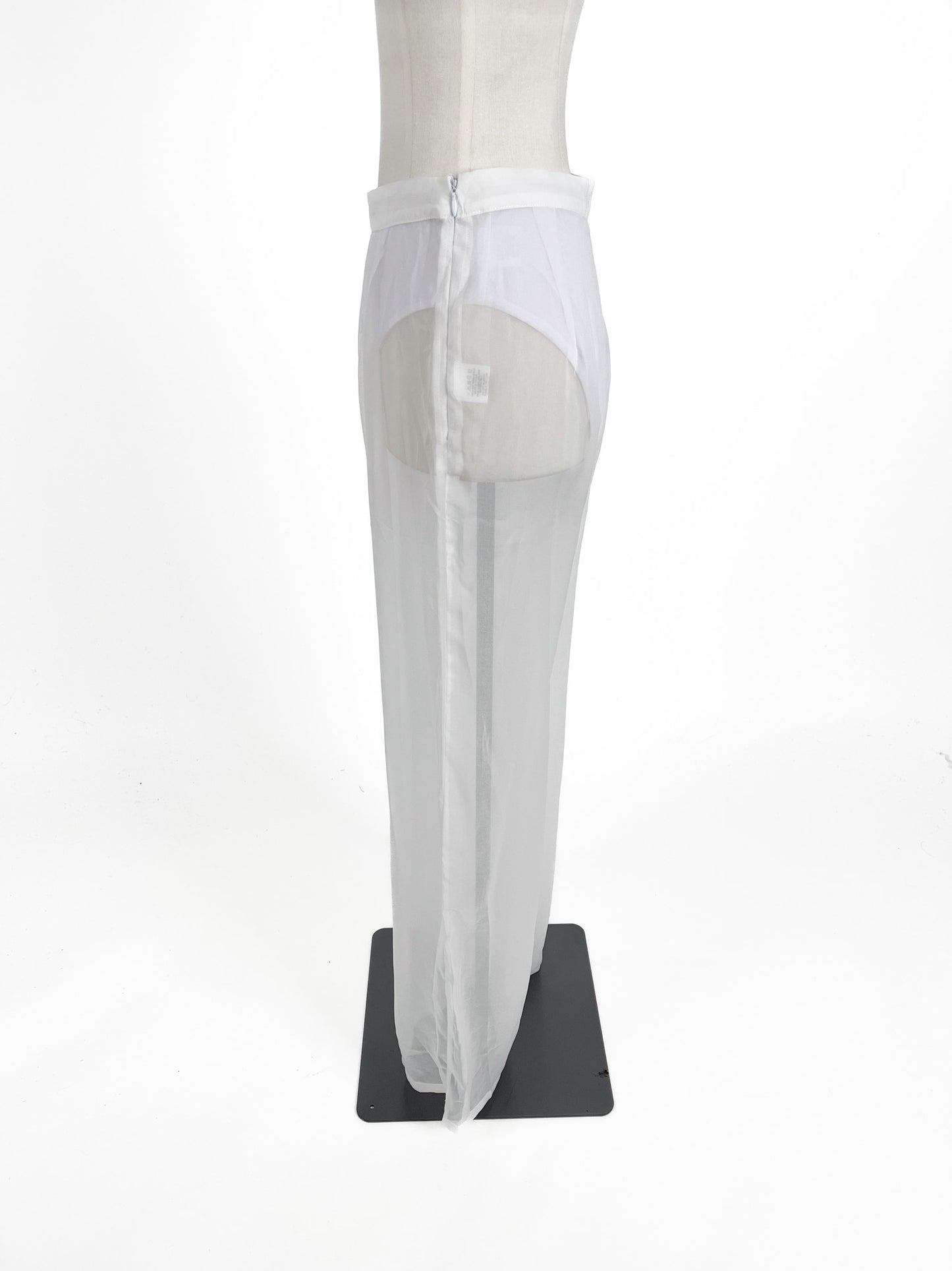 Meshki | White High waisted Wide leg Pants | Size S