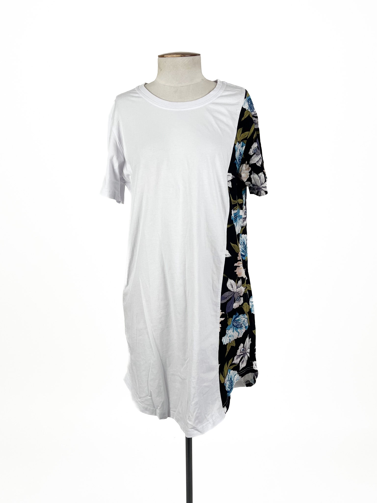 Chinga - White & Multicoloured Mini Dress (Size M)