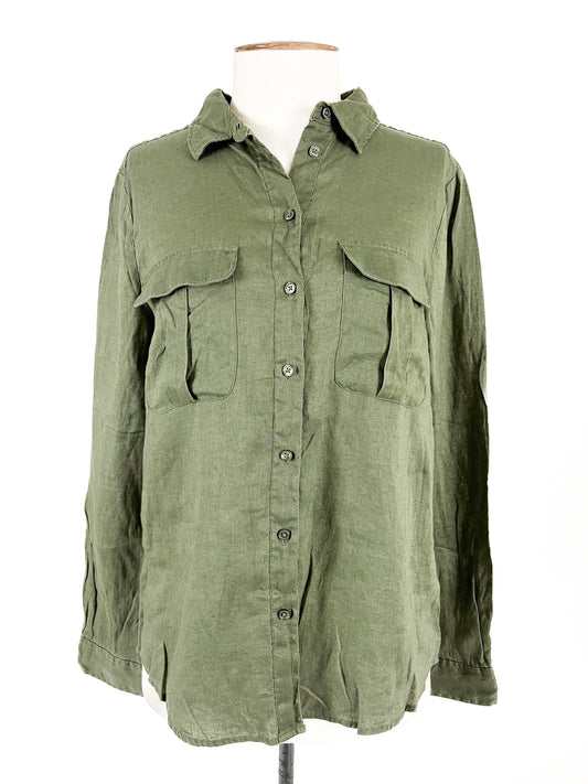 H&M | Green Casual/Workwear Top | Size 8