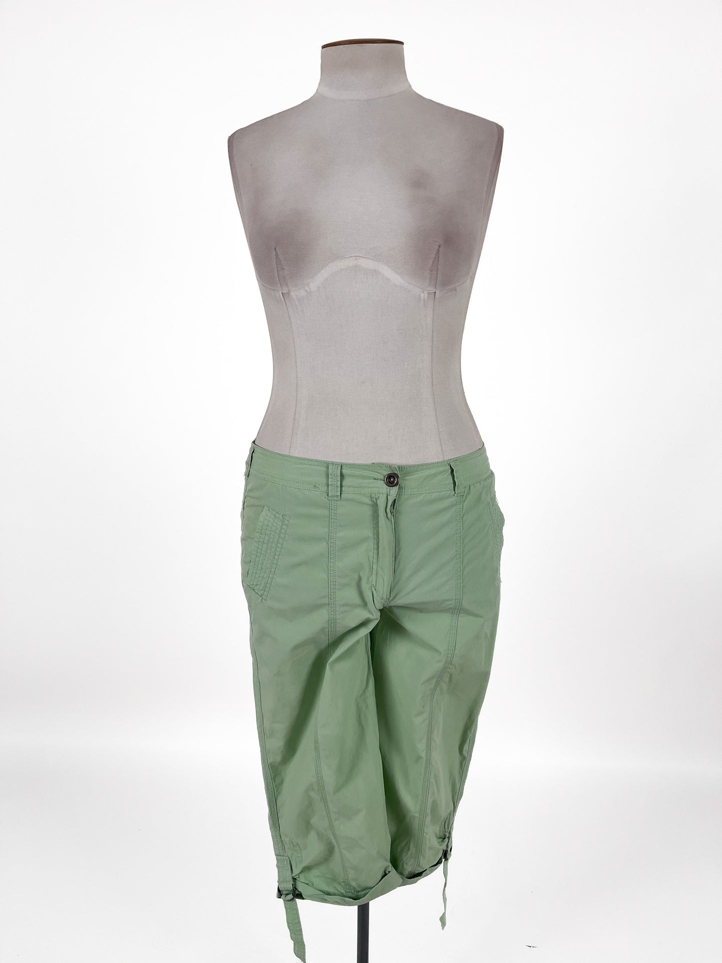 Bexleys | Green Boyfriend fit Cropped Pants | Size 20