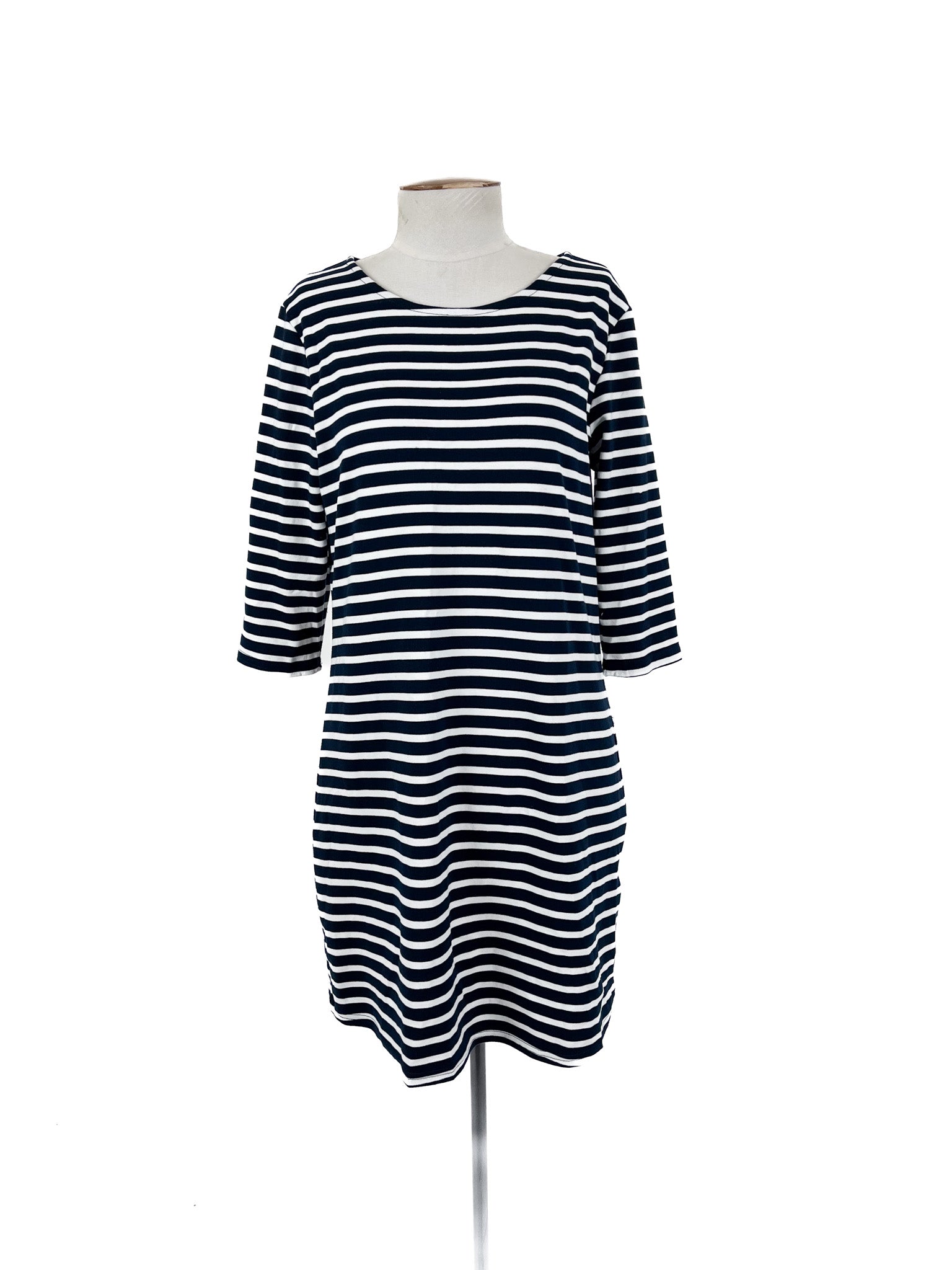 ONLY - White & Navy Mini Dress (Size M)