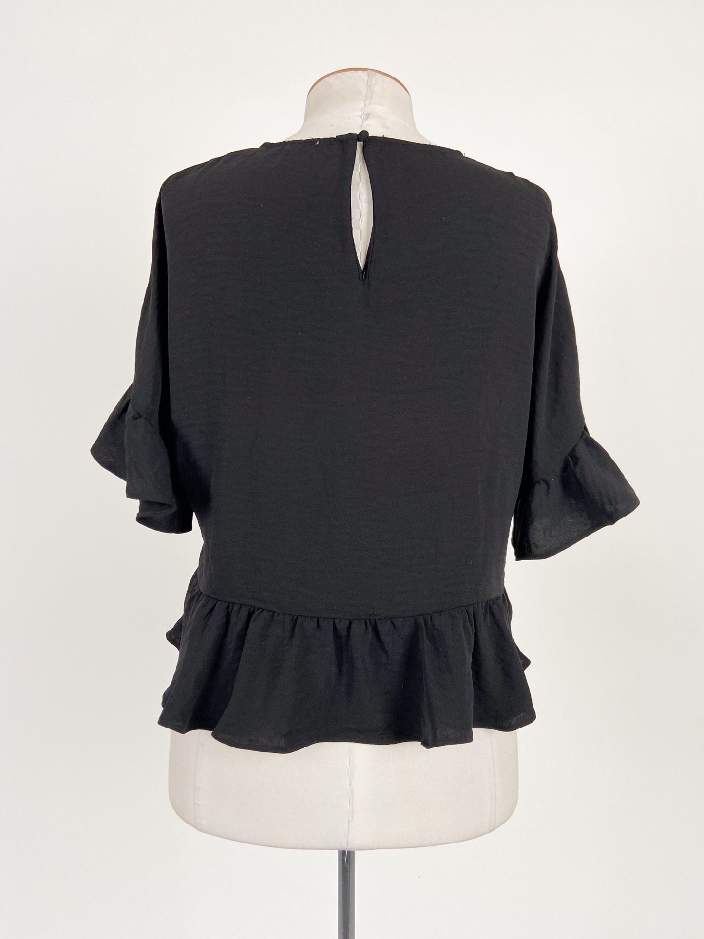 Tussah | Black Workwear Top | Size 10