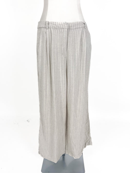 Fate + Becker | Beige Wide leg Pants | Size 10