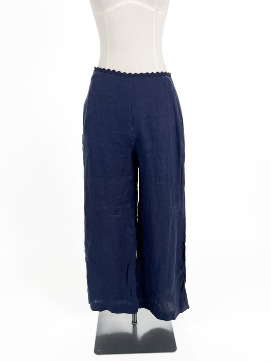 Liam | Navy Straight fit Pants | Size 8