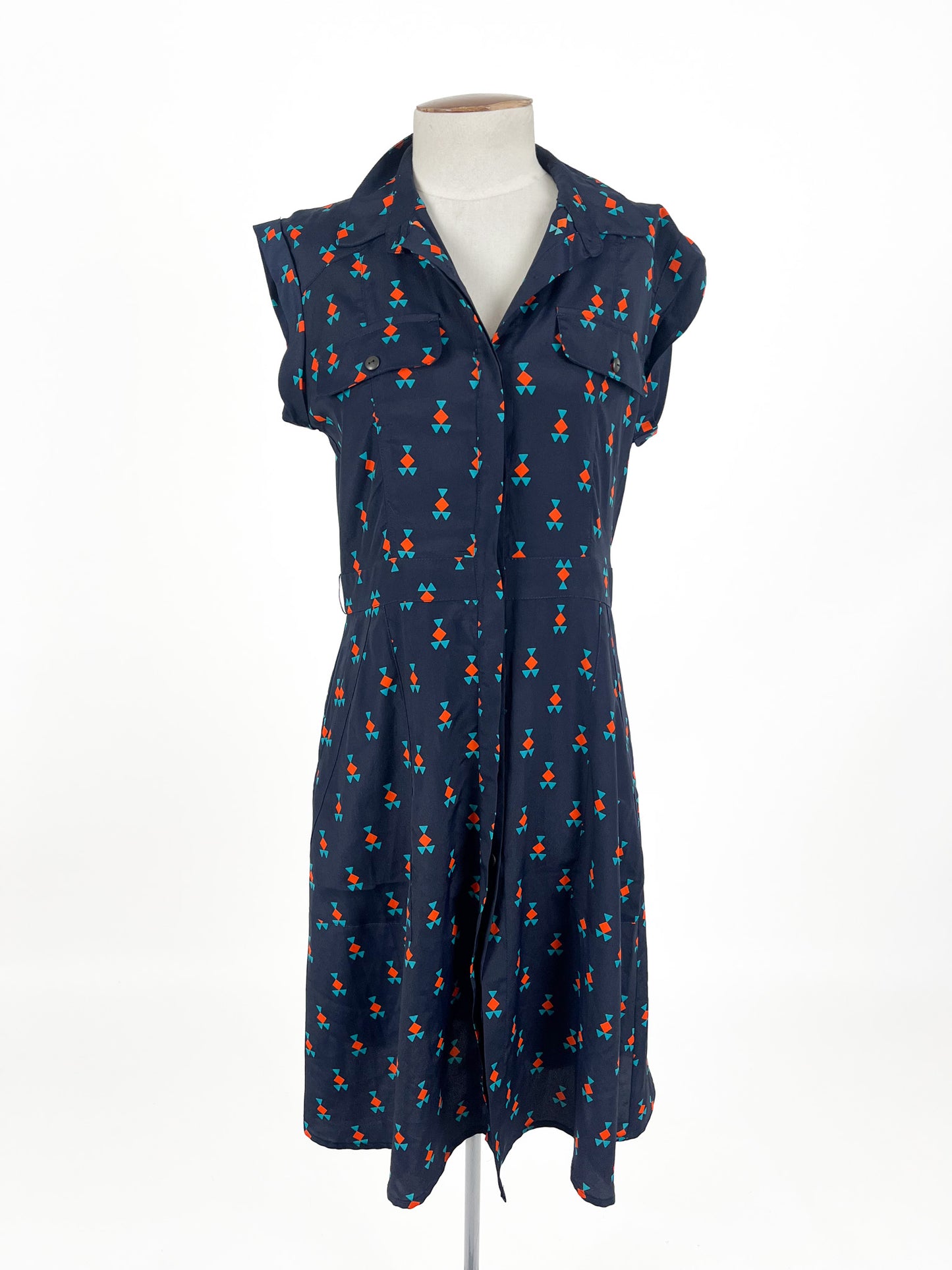 Hi There from Karen Walker - Navy Midi Dress (Size 10)