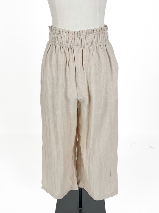 H&M | Beige Wide leg Pants | Size XS