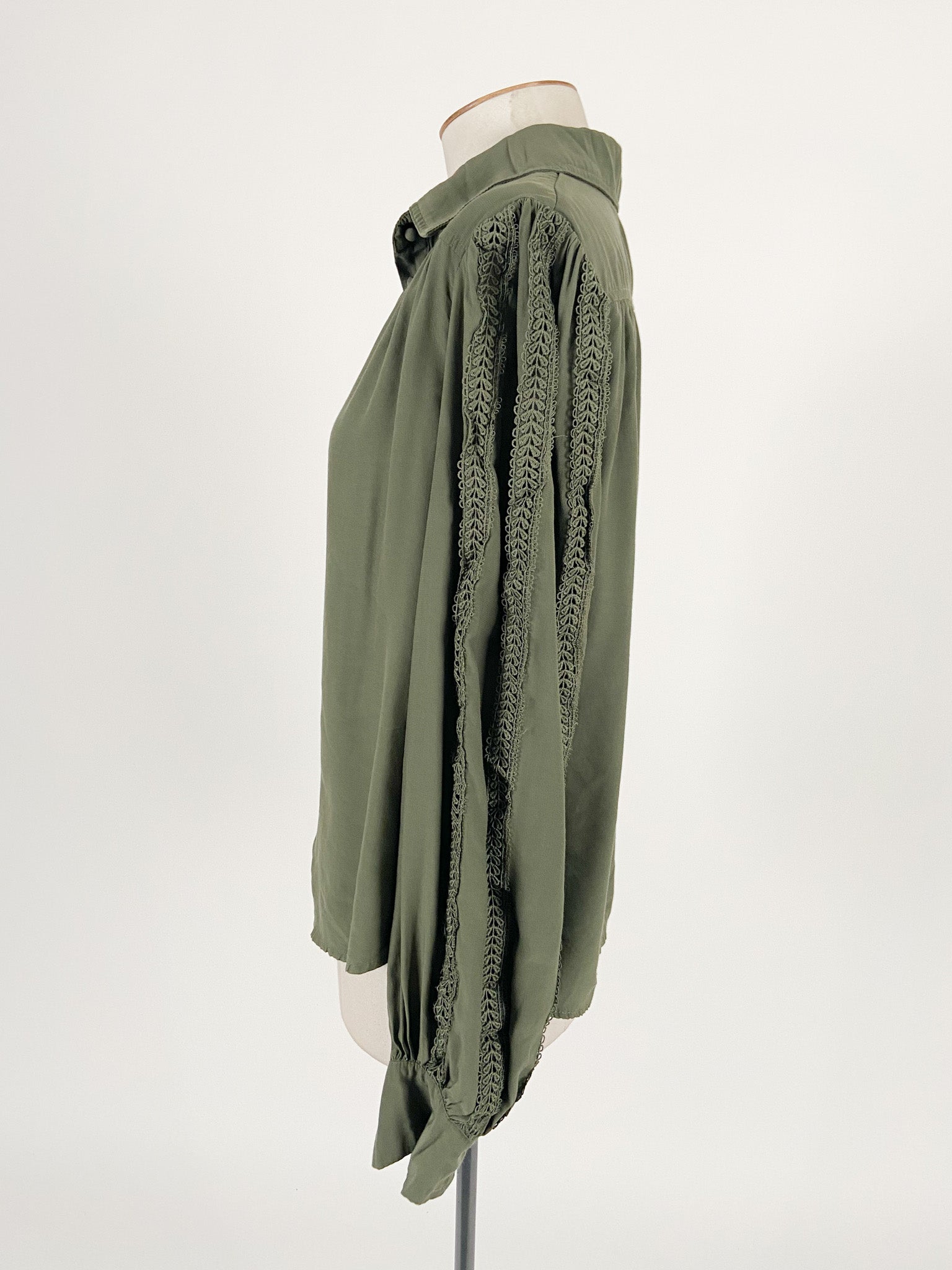 Showpo Green Casual Workwear Top Size 8 Again