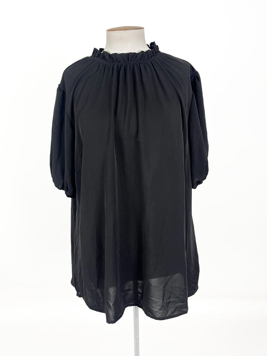 Ruby + Rain - Black Blouse (Size 18)