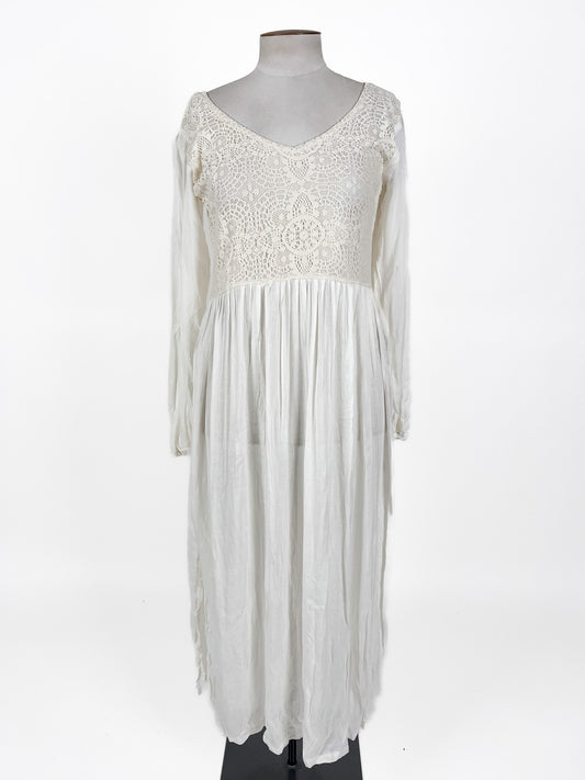 Tree Of Life | White Casual Dress | Size L